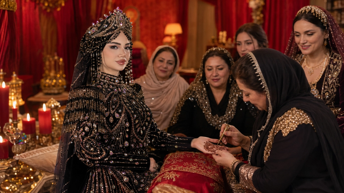 Kına gecesi için kaftan ve bindallı seçiminin incelikleri