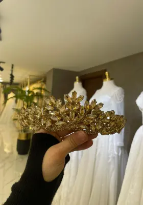 gold zirkon taşlı